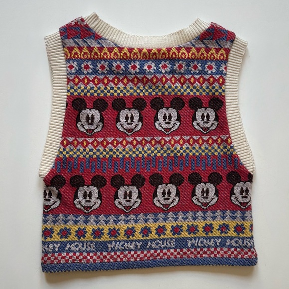 Zara x Disney Women's Jacquard Knit Mickey Mouse Sweater Vest - Size S - Picture 6 of 11